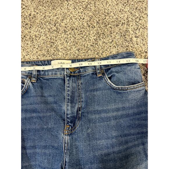 Ba&sh Colorblock Straight Leg Denim Jeans Women’s 3(L)Elevated Basic Capsule - Picture 8 of 12